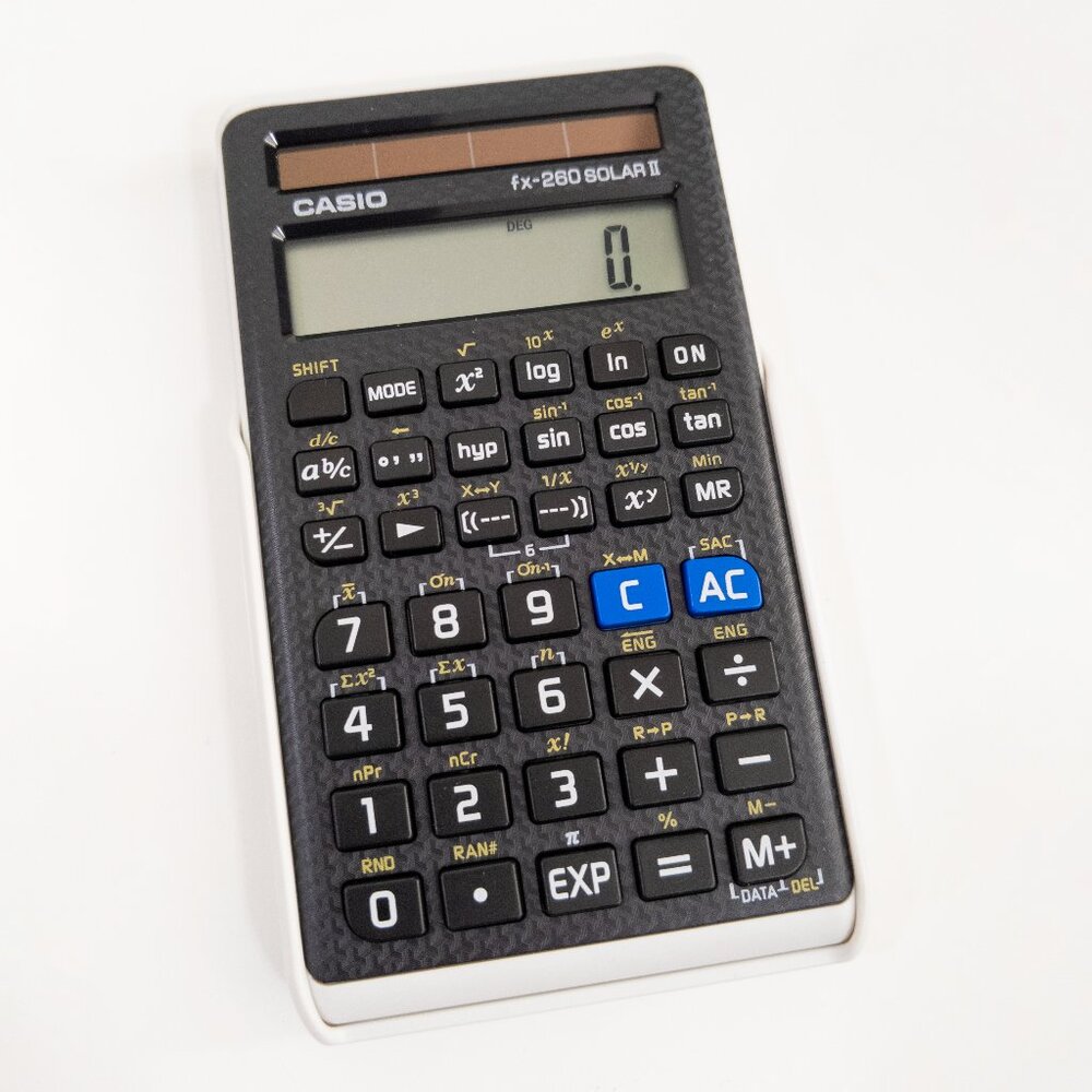 Casio fx-260 Solar Scientific Calculator with Slide Case and Box LCD Engineering